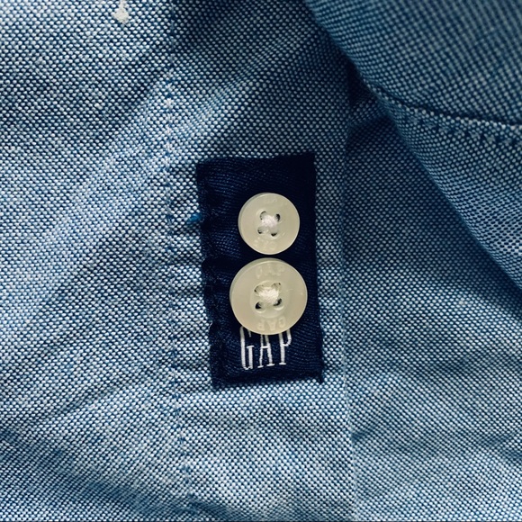 GAP KIDS blue Oxford shirt size L - Picture 7 of 10